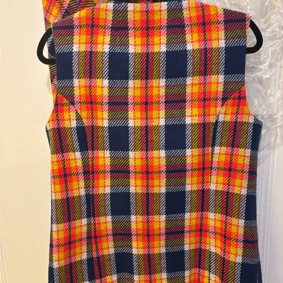 Vibrant Plaid Skirt and Vest Set - Picture 4 of 9